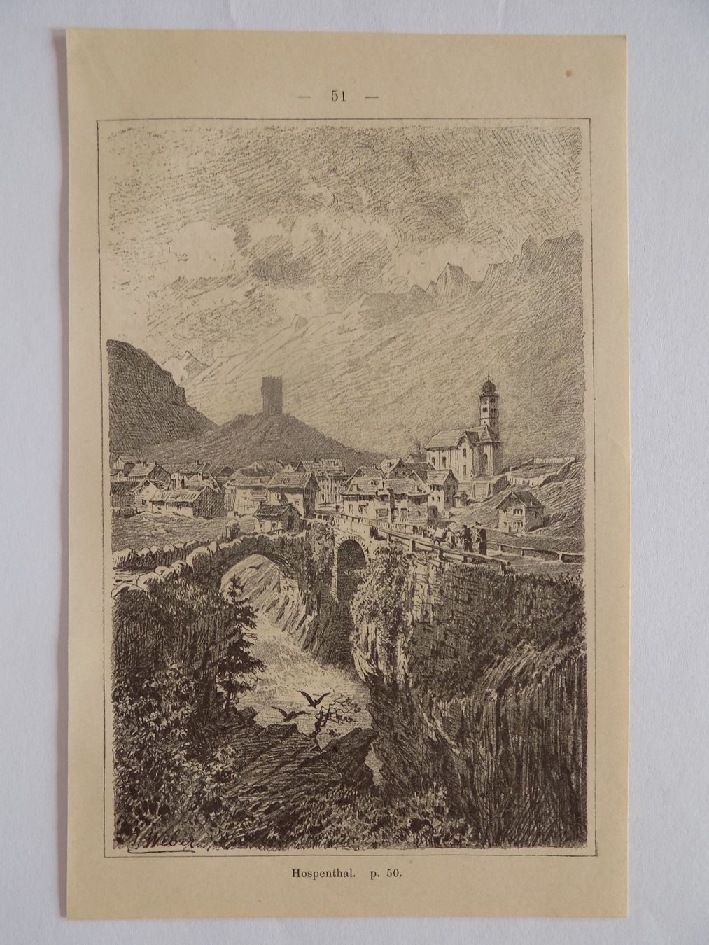 Gravures: Hospenthal – D'occasion à Risch par Antikfee 1