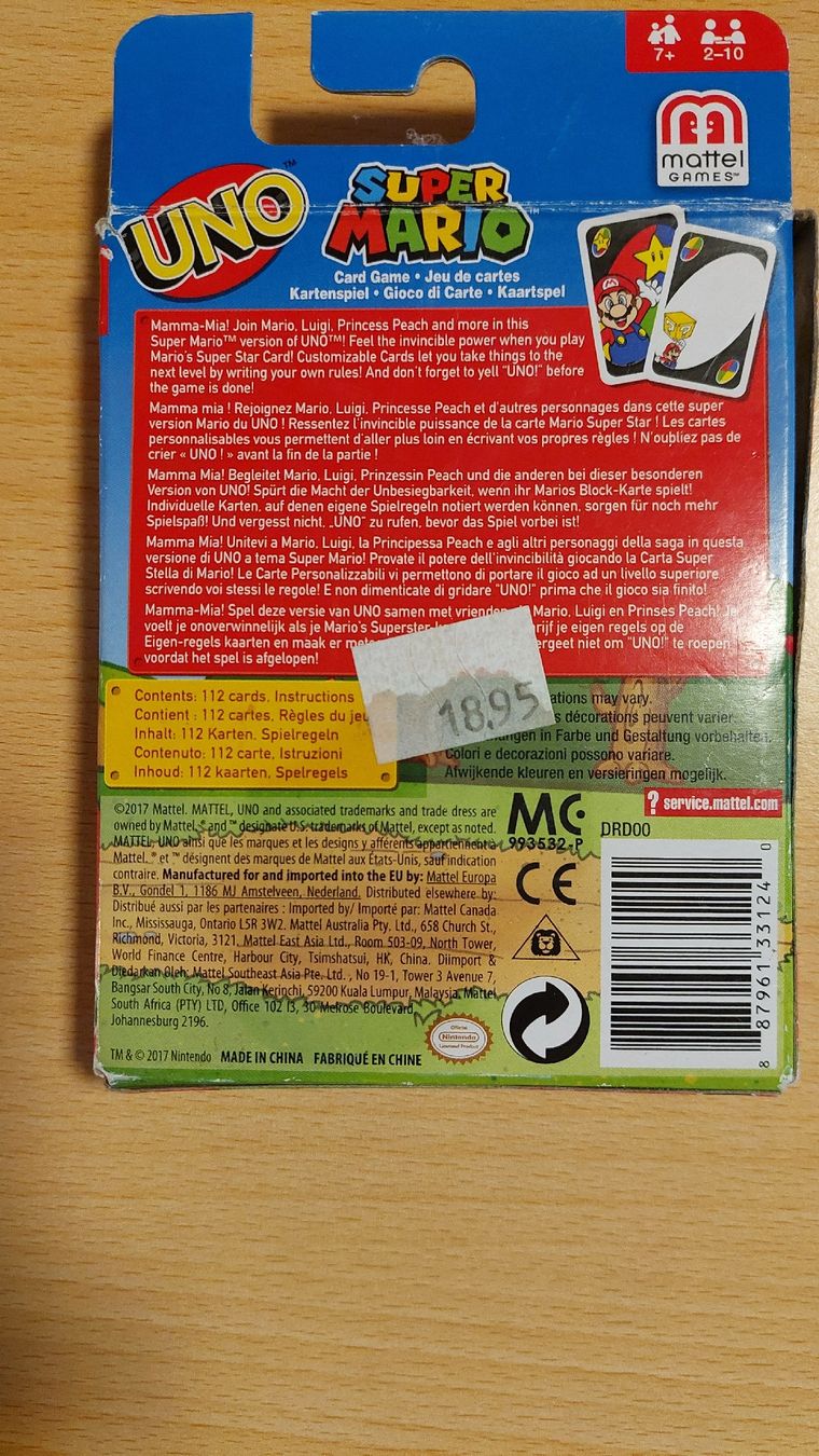 Giochi: UNO Super Mario – Usato da Liebistorf venduto da Ragusamirusa 1