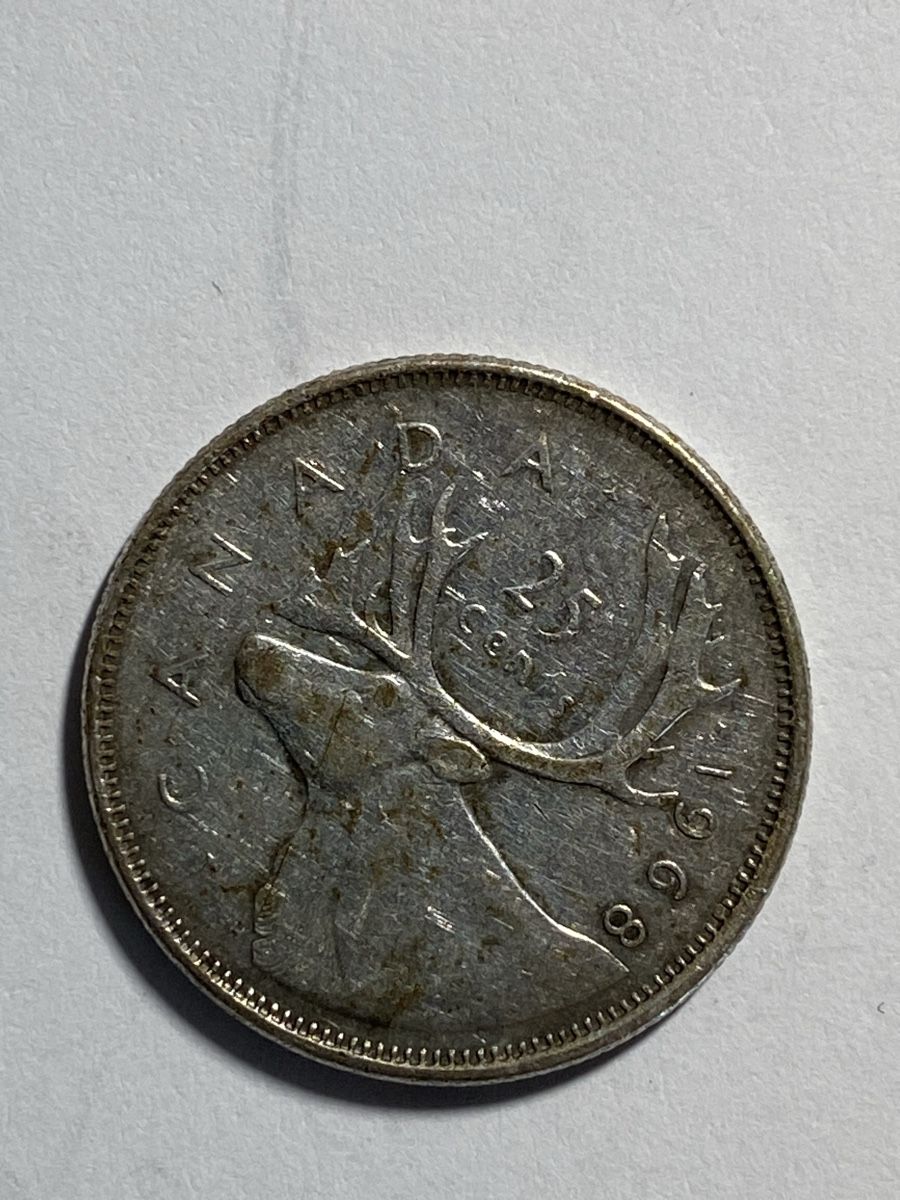 Toutes les monnaies: Canada - 25 cents - 1968 - Elisabeth - AG  – D'occasion à Payerne par Mike1682