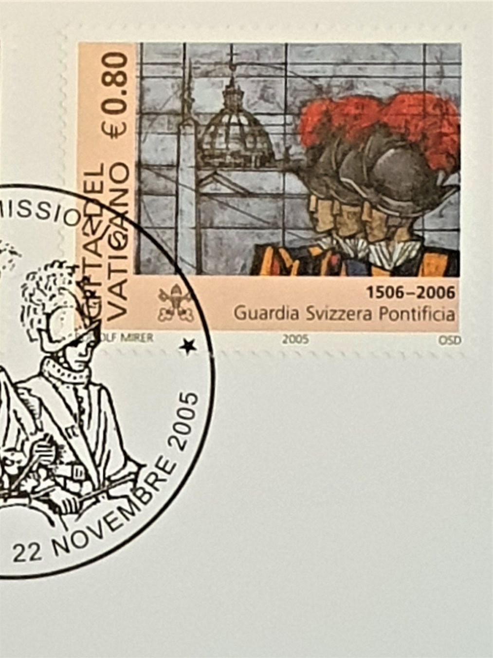 Alle Briefmarken: (19)Gemeinschaftsausgabe Schweiz-Vatikan – Gebraucht aus Schwarzhäusern von Inot3 3