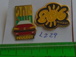 2 ver. Peugeot Auto Pins (L229)