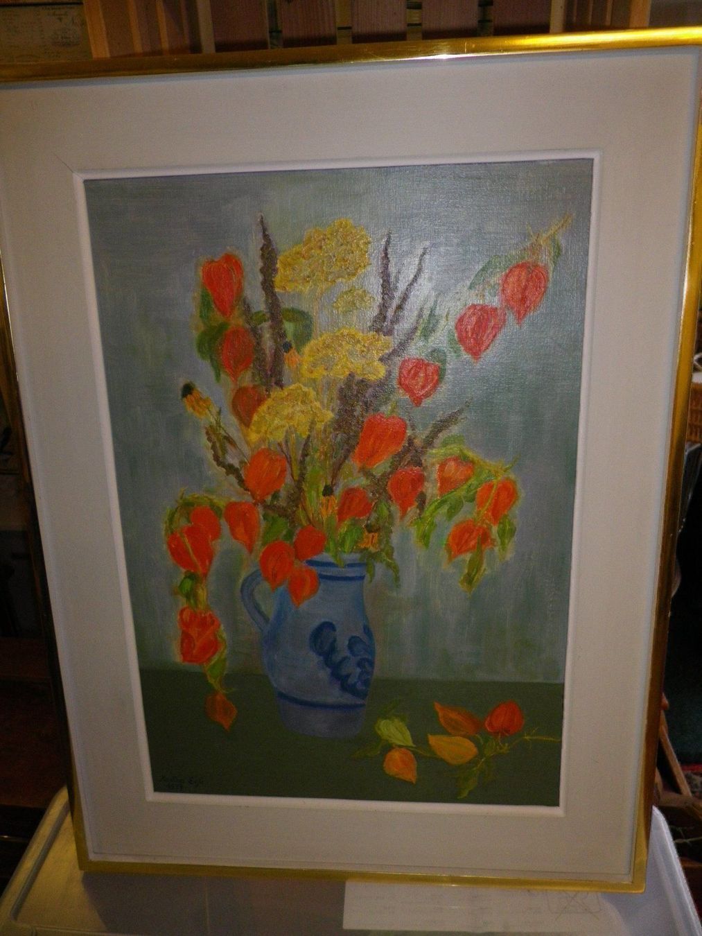Poster & Bilder: Original Blumenbild von Martha Egli 1977 – Gebraucht aus Reinach BL von Annodomini