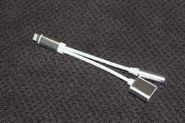Kabel Lightning 3.5 mm AUX Kopfhörer Ladekabel
