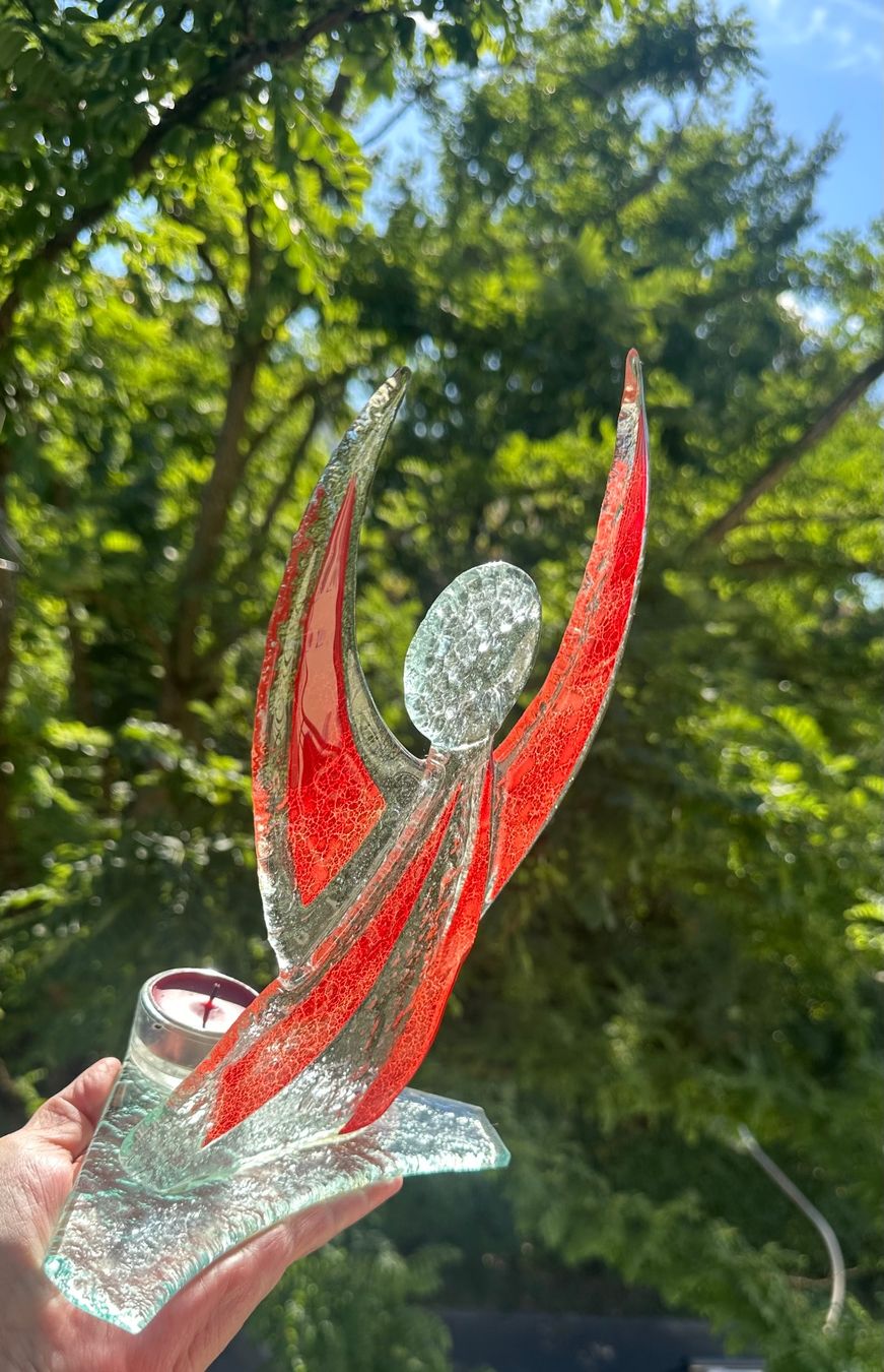 Tutte le decorazioni: Glasengel mit Rechaud Kerze – Usato da Zürich venduto da brazerola 5