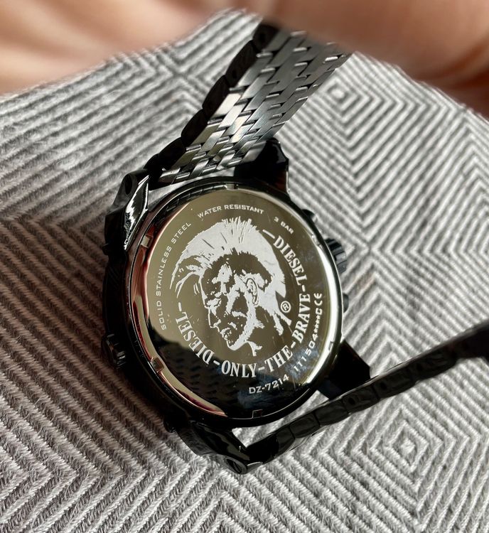 DIESEL Herren-Armbanduhr / Chronograph, schwarz 6
