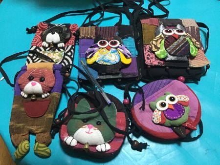 5 sacs pour enfants de fabrication artisanale