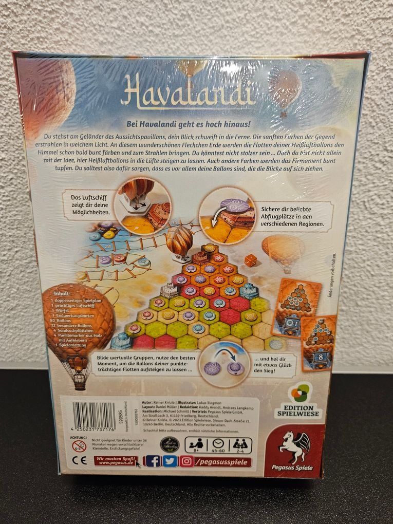 Pegasus Spiele Spiele: Neu - Pegasus Spiele - Havalandi – Neu und originalverpackt aus Dagmersellen von Jarsetz_Restposten 1
