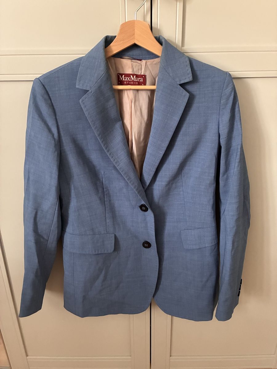 Max Mara Vestes: Blazer Max Mara hellblau – D'occasion à Erlenbach ZH par reb_f87b