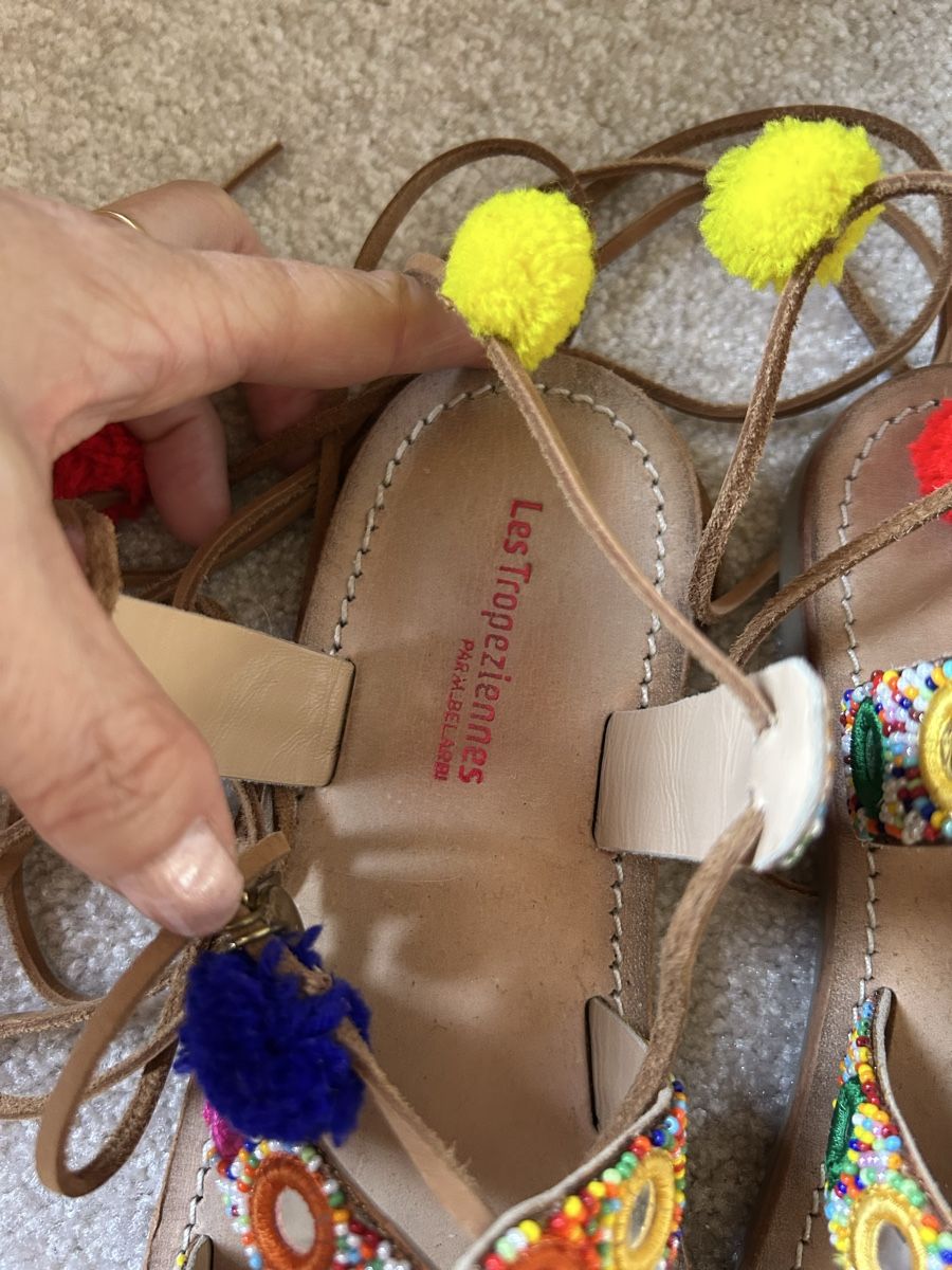 Chaussures femmes: Sandalen Leder, Grösse 38 – D'occasion à Kirchdorf BE par Stella130 4