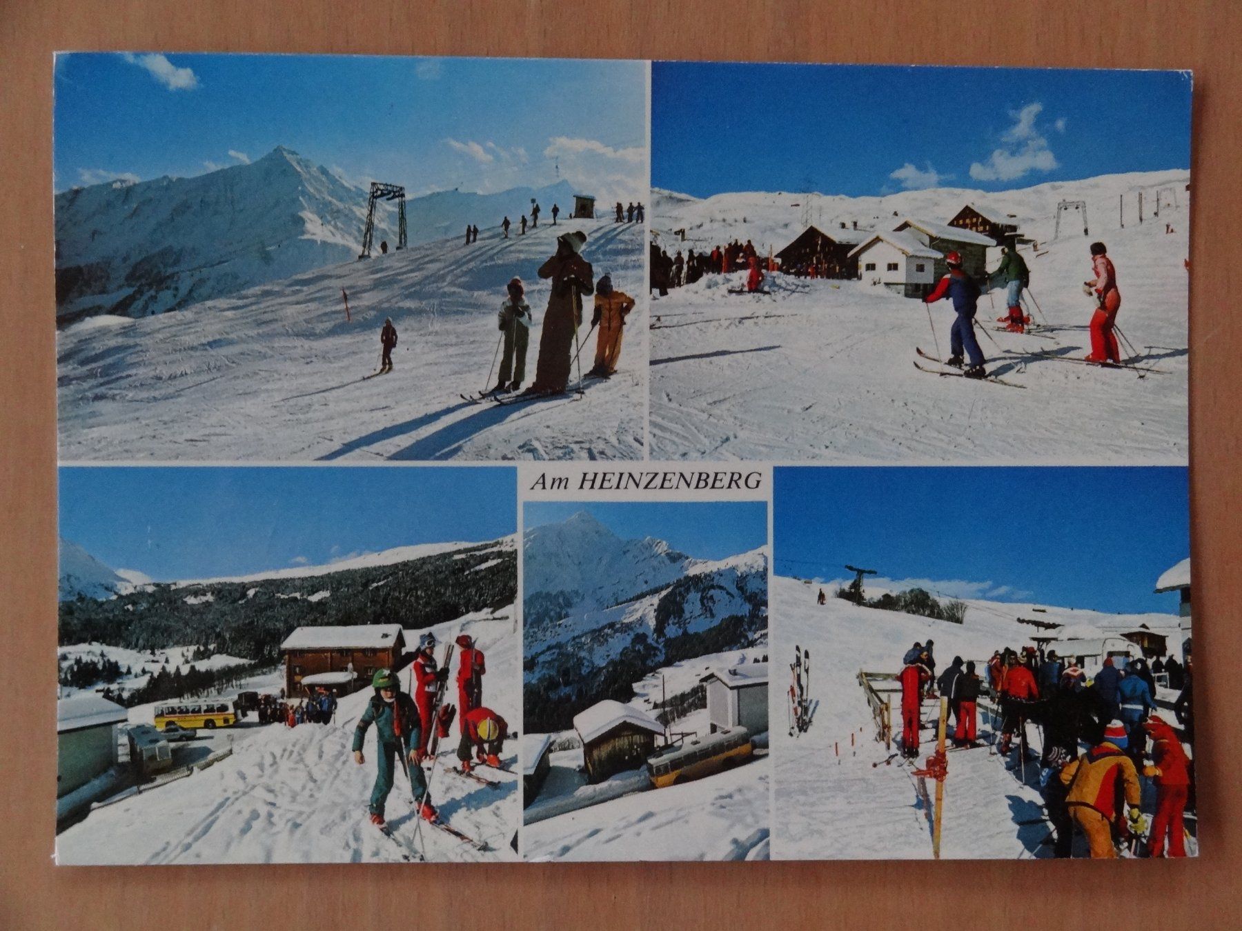 Cartoline postali: Heinzenberg - skigebiet, Grisons 1970 – Usato da St Léonard venduto da Riglin