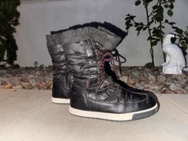 Schnee Boots Gr. 38, Winterstiefel, Schwarz, gebraucht