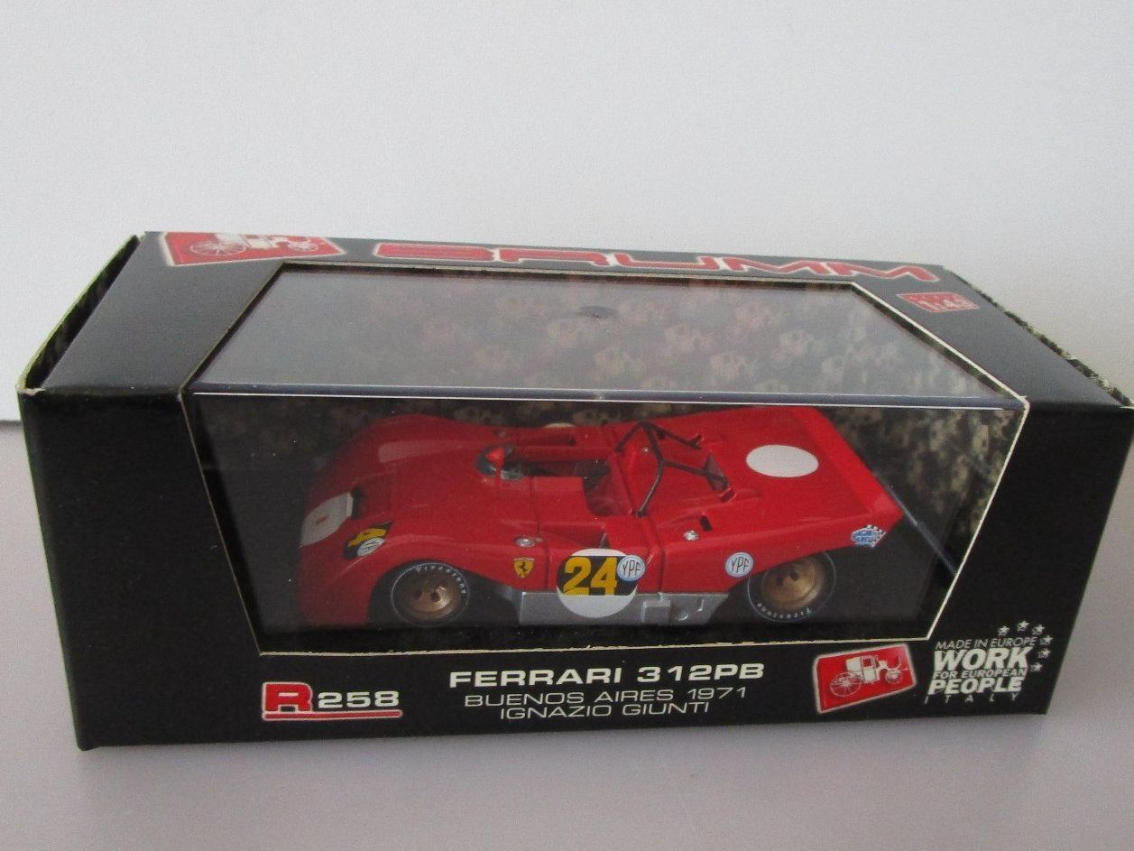 Ferrari Modellautos: BRUMM FERRARI  312PB -  BUENOS AIRES 1971 – Neu und originalverpackt aus Chêne-Bourg von breno56