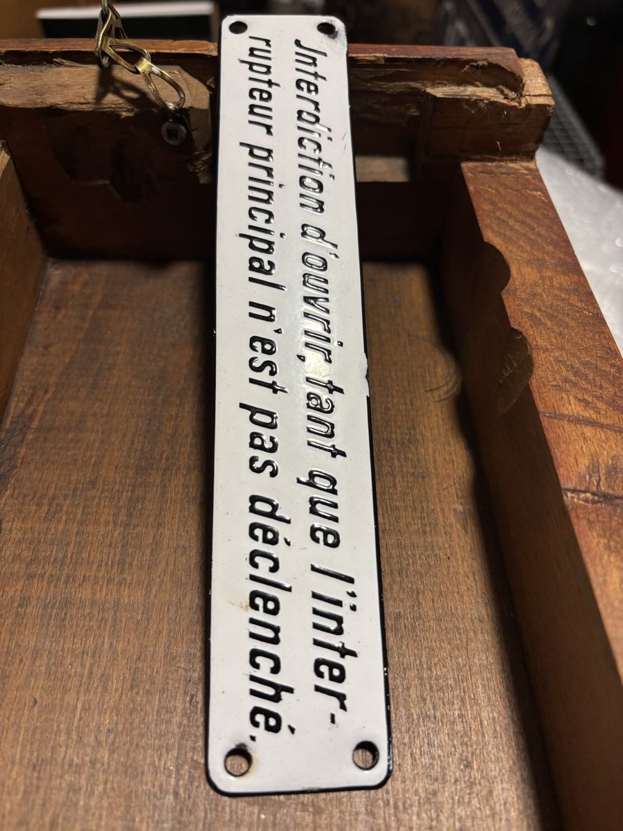 SBB/CFF/FFS Insegne: Emailschild, Hinweisschild, Interdiction, SBB – Usato da Staufen venduto da timelessvintage