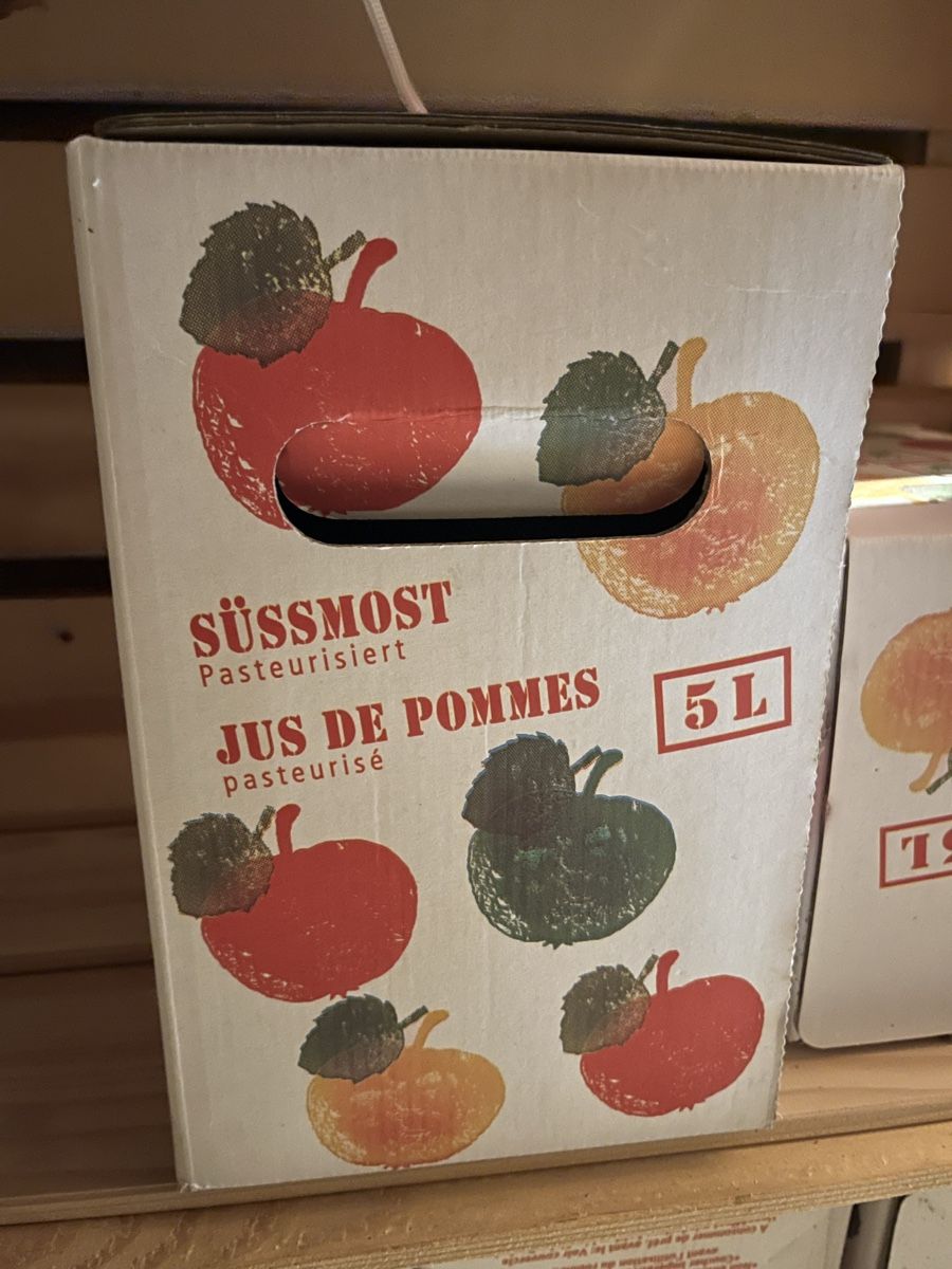 Cibi & Specialità: 14x Süssmost Karton ohne Beutel – Usato da Erlinsbach venduto da Guges