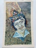 Max Heiland, "Gaston", Vier-Farben-Druck, handsigniert
