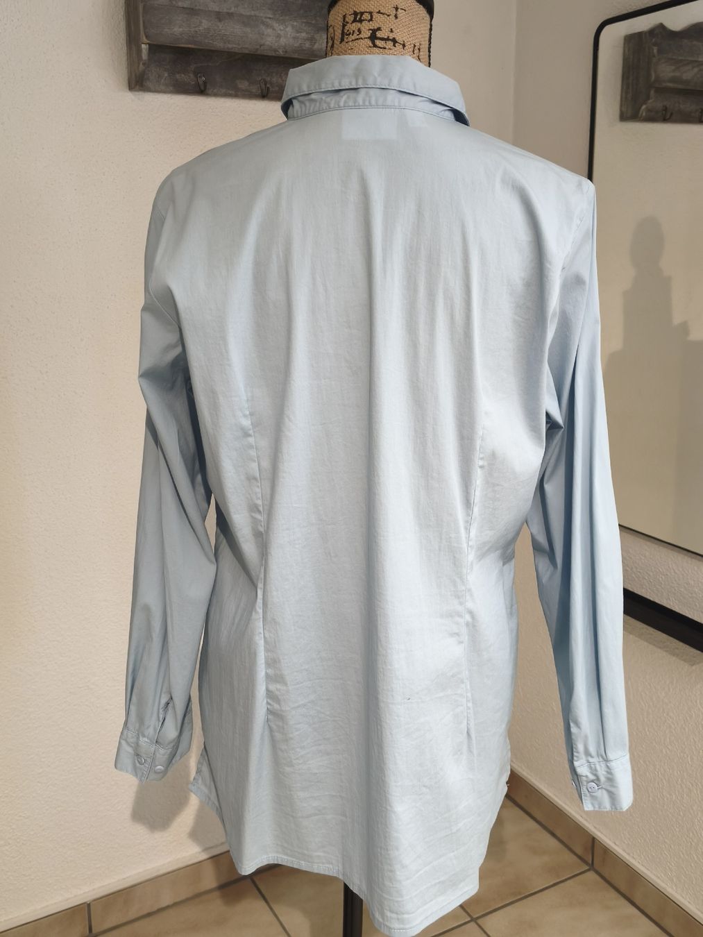 Camicette: Bonprix Bluse hellblau Grösse 44 – Nuovo (secondo la descrizione) da Emmetten venduto da SecondhandSiska 2