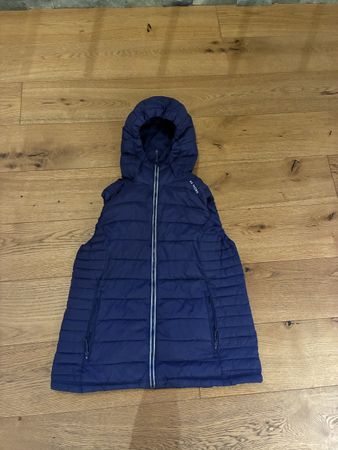 Weste 46 Nord blau mit Kapuze 44 