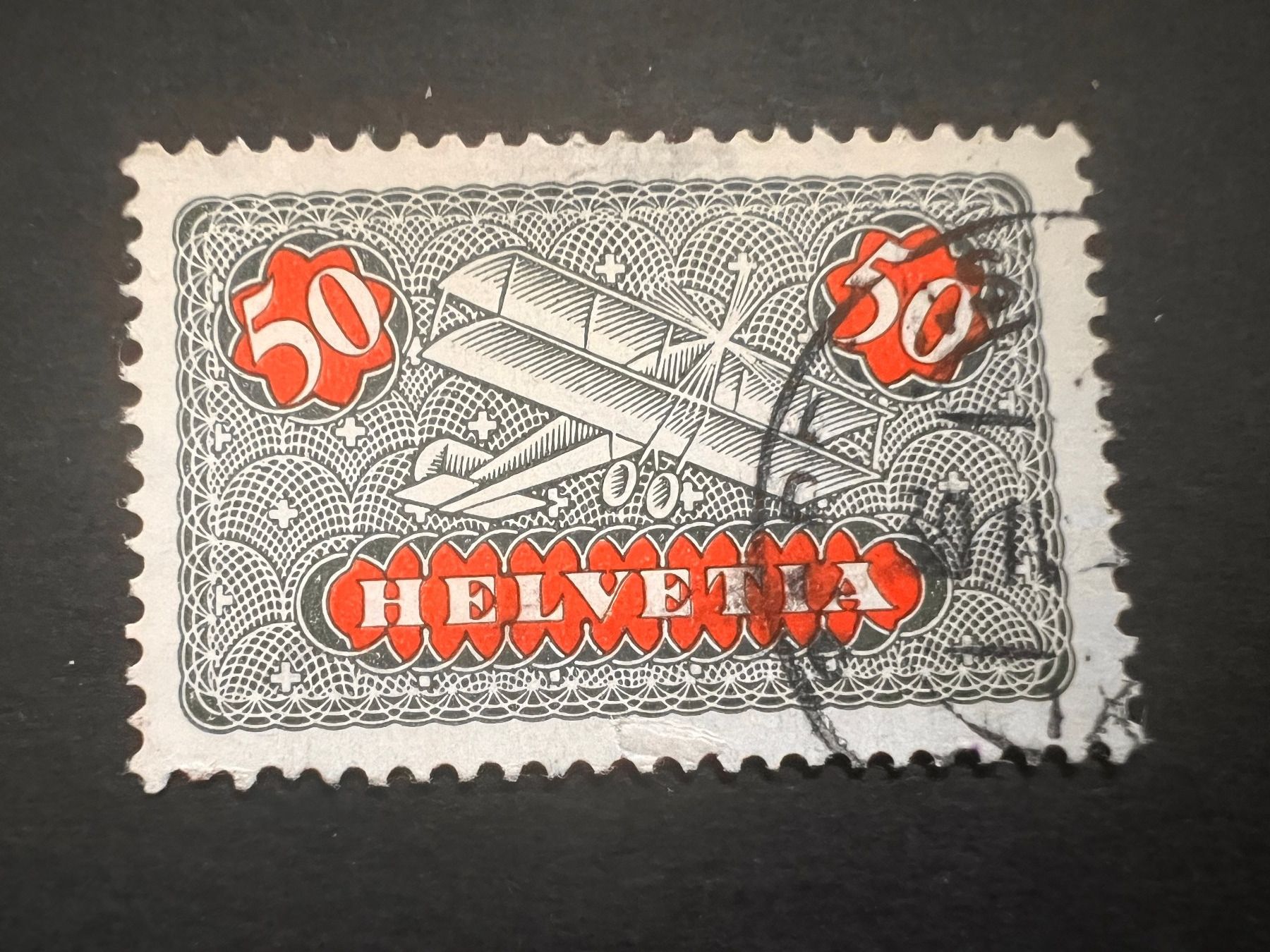 Tutti i francobolli: Flugpost F9 gest.  (E1887) – Usato da Hinwil venduto da Sidi4