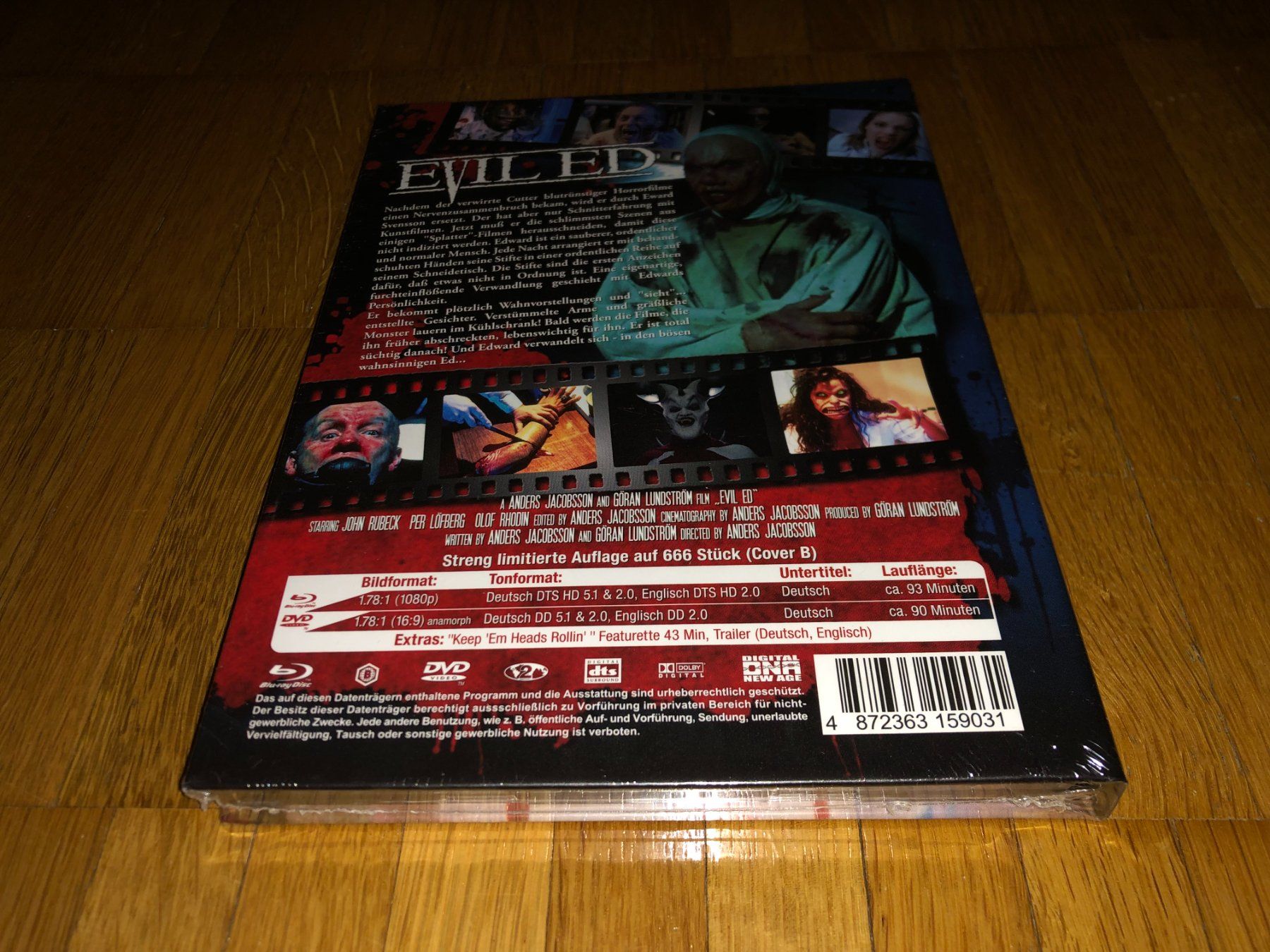Alle DVDs: Evil Ed - MEDIABOOK - B - UNCUT – Neu und originalverpackt aus Basel von havsok 1