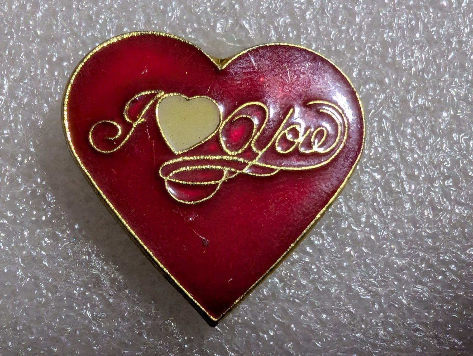 Placchette & Badge: Ansteckpin 246: I Love You – Usato da Oppligen venduto da Pin-Fall-Shop