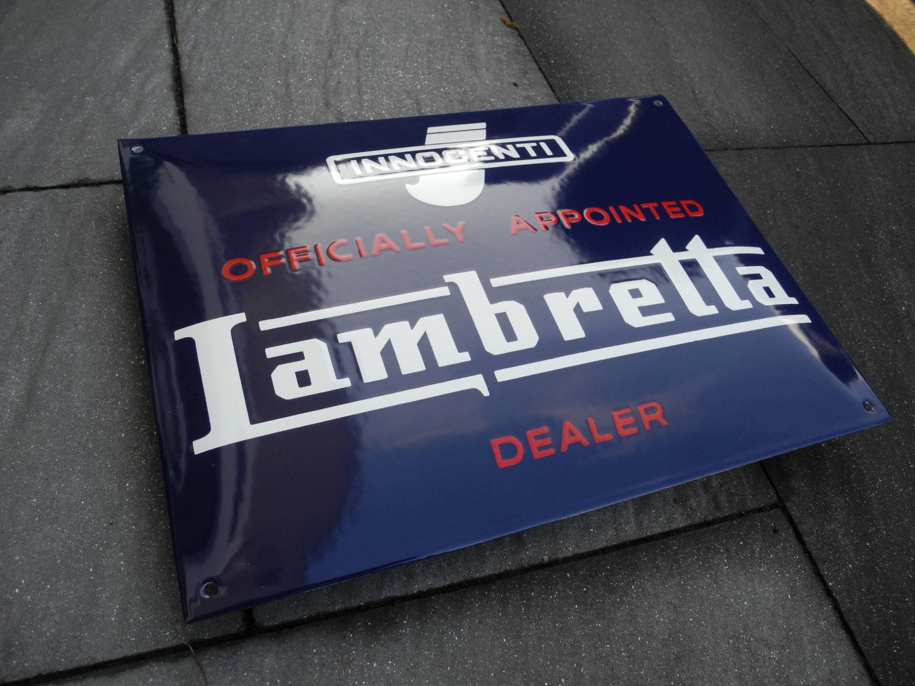 Lambretta Insegne: LAMBRETTA EMAILSCHILD – Nuovo (secondo la descrizione) da Reinach AG venduto da Huckleberrysix 2