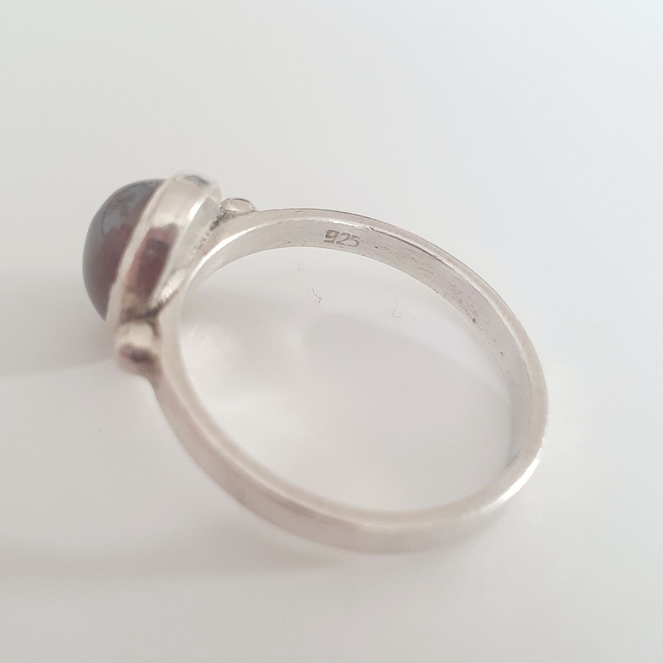 Bagues: Vintage Silberring 925 mit Chalcedon Edelstein, Gr 18.8mm – D'occasion à Kreuzlingen par Wunderkiste123 3