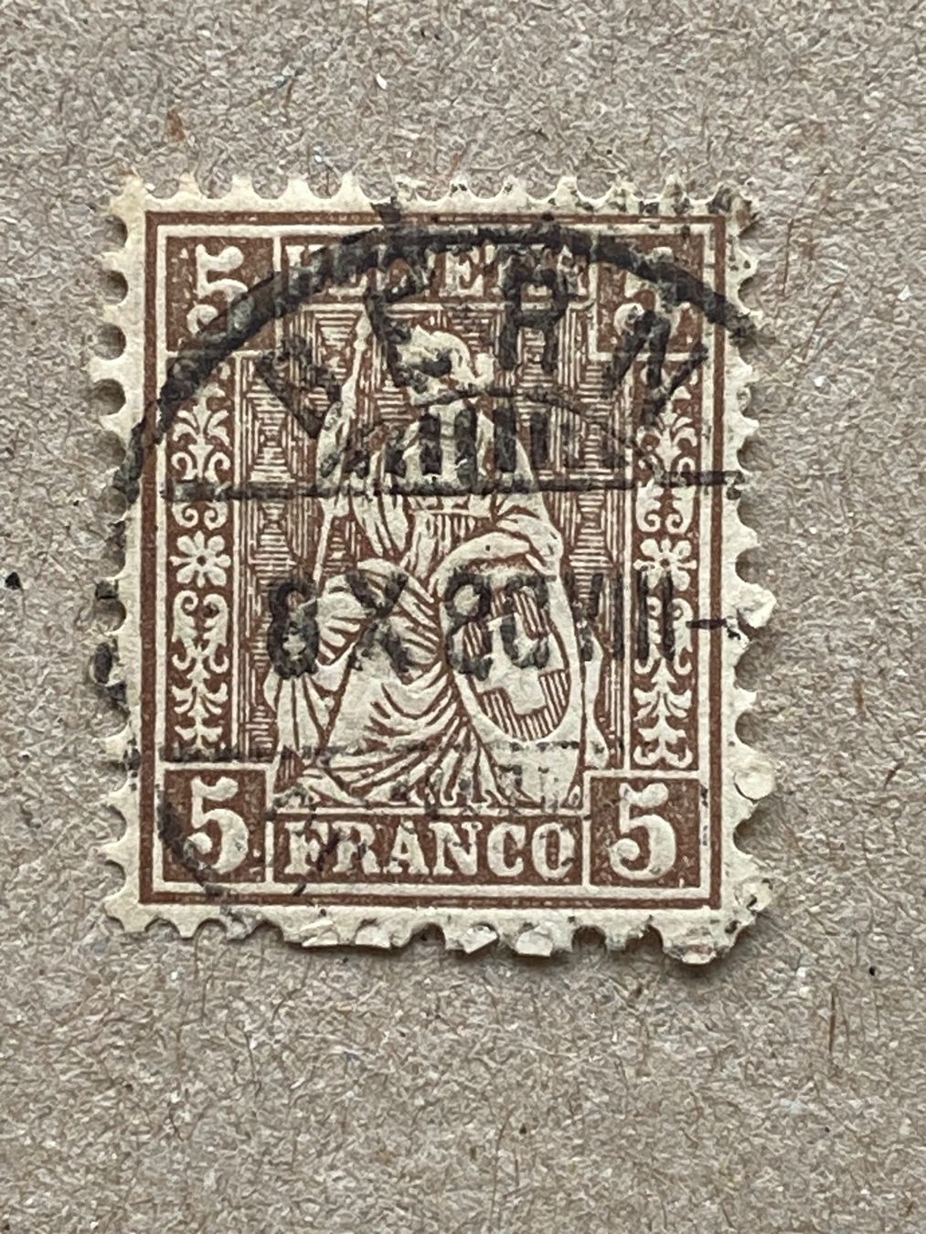 Tutti i francobolli: 30, Bern – Usato da Aarau venduto da hilde47