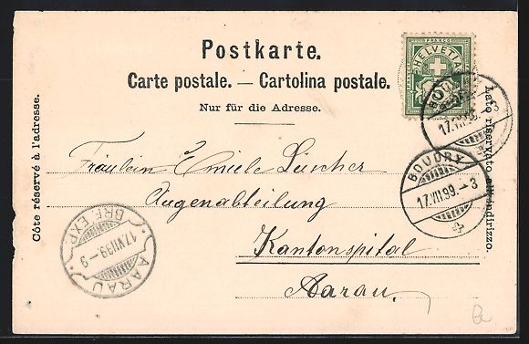 Cartoline postali: Boudry, Totalansicht mit Bergpanorama au – Usato da Berlin venduto da bartko-reher 1