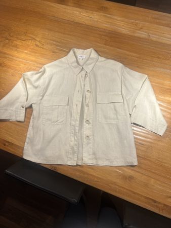 s.Oliver Leinenhemd beige Grösse 36 in gutem Zustand