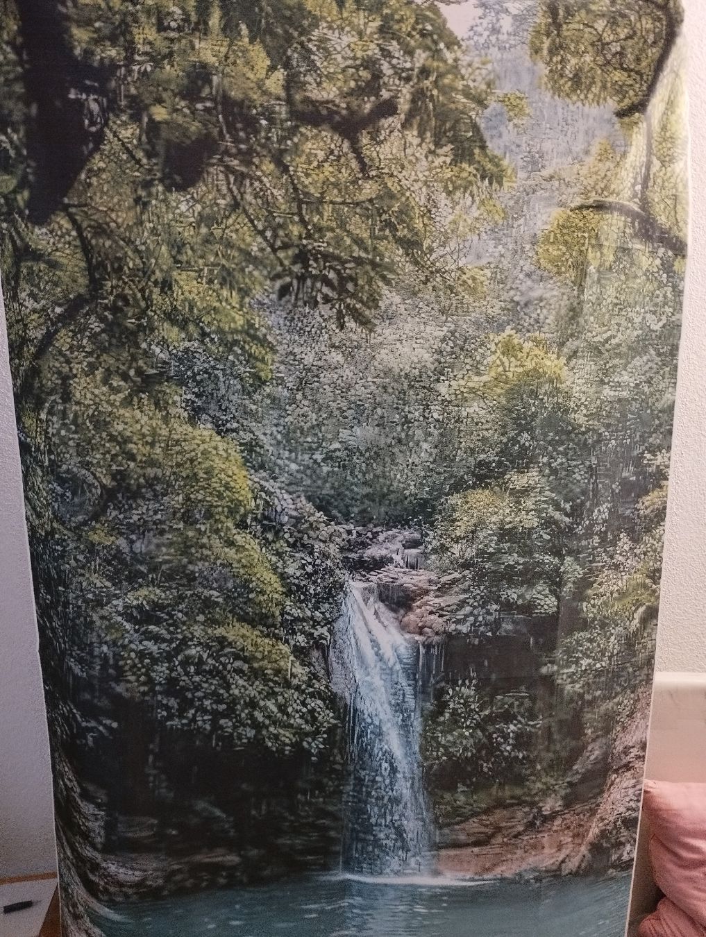 Foto & Immagini: Grosses Polyester Bild Wasserfall Dschungel, Dekorativ – Nuovo e nell'imballaggio originale da Ostermundigen venduto da Dinge1 2