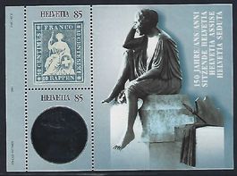 Bloc 150 ans du timbre Rappen 2004, Zumstein 1129, Neuf **