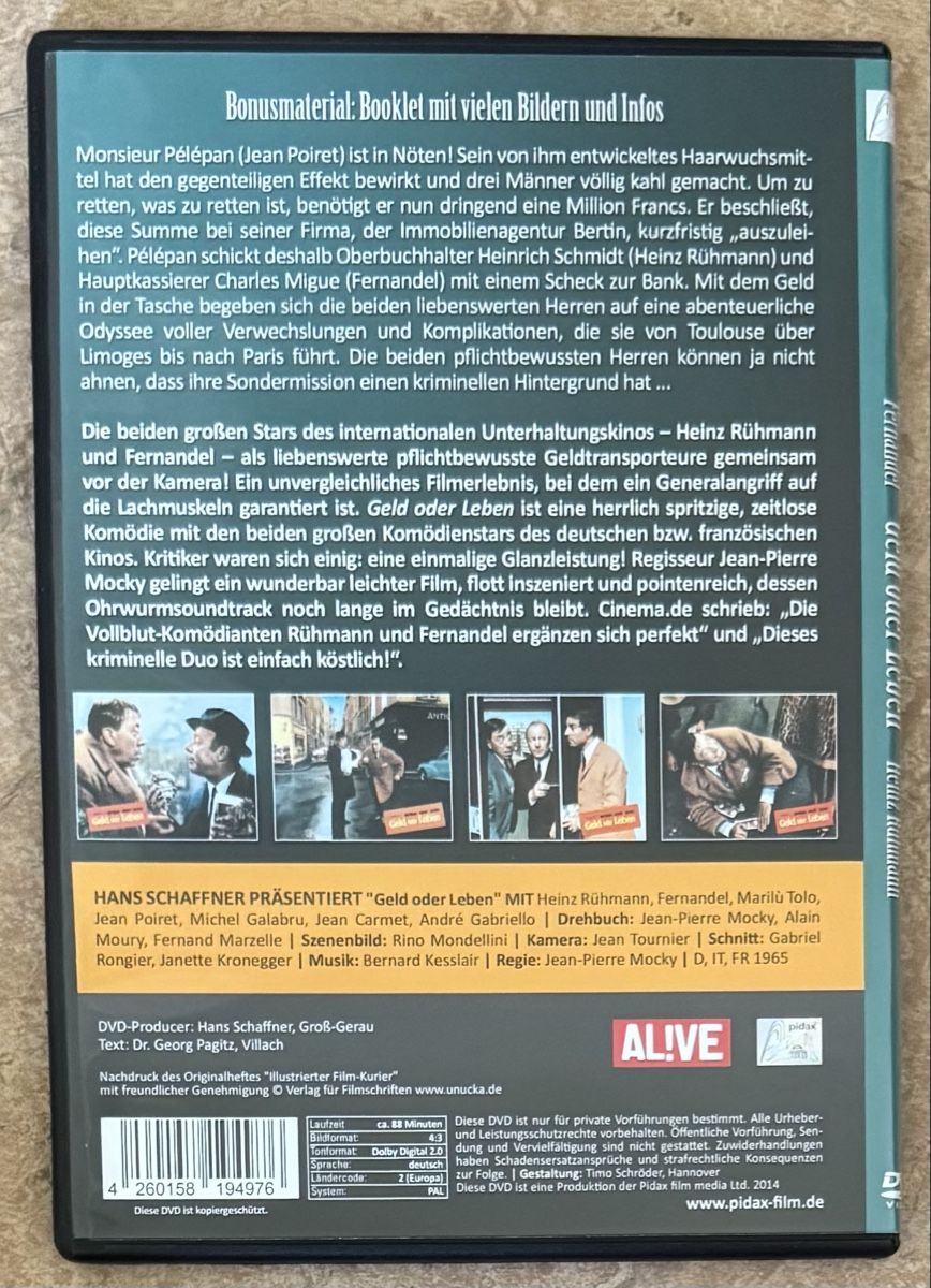 Alle DVDs: GELD ODER LEBEN – Neu (gemäss Beschreibung) aus Dietikon von AndreaSch01 1