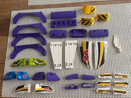 Lego Technik violett grün weiss Panele Verschalungen LotP