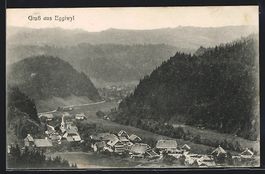 Eggiwyl, Ortsansicht aus der Vogelschau 