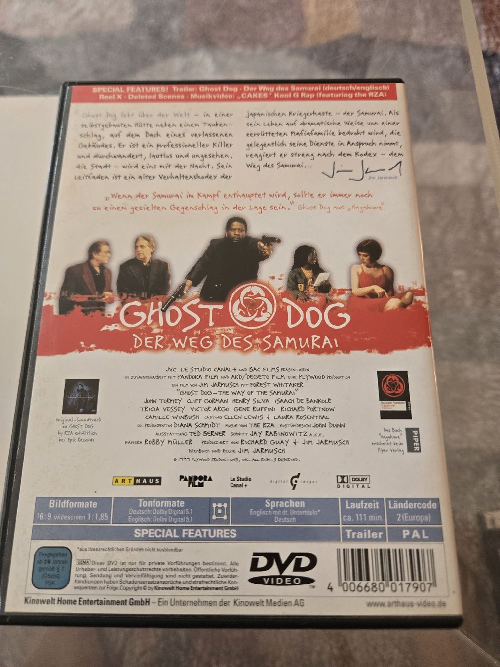 Tutti i DVDs: Ghost Dog DVD – Usato da Bussigny venduto da Kfdlt 1