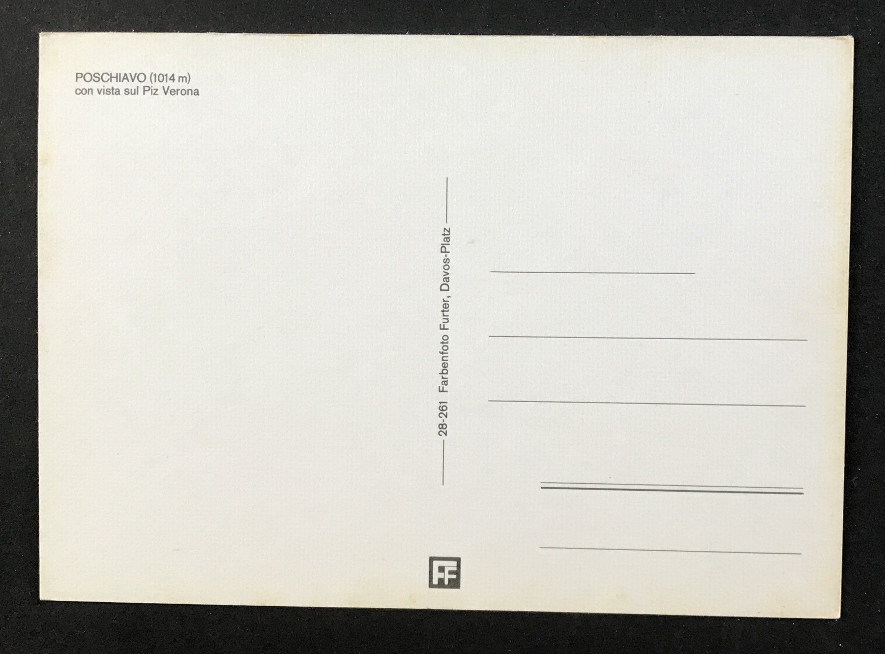 Cartoline postali: ANSICHTSKARTE POSCHIAVO – Usato da Ostermundigen venduto da wini63 1