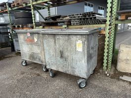 Abfallcontainer Metall mit Rollen 2 Stk. gebraucht