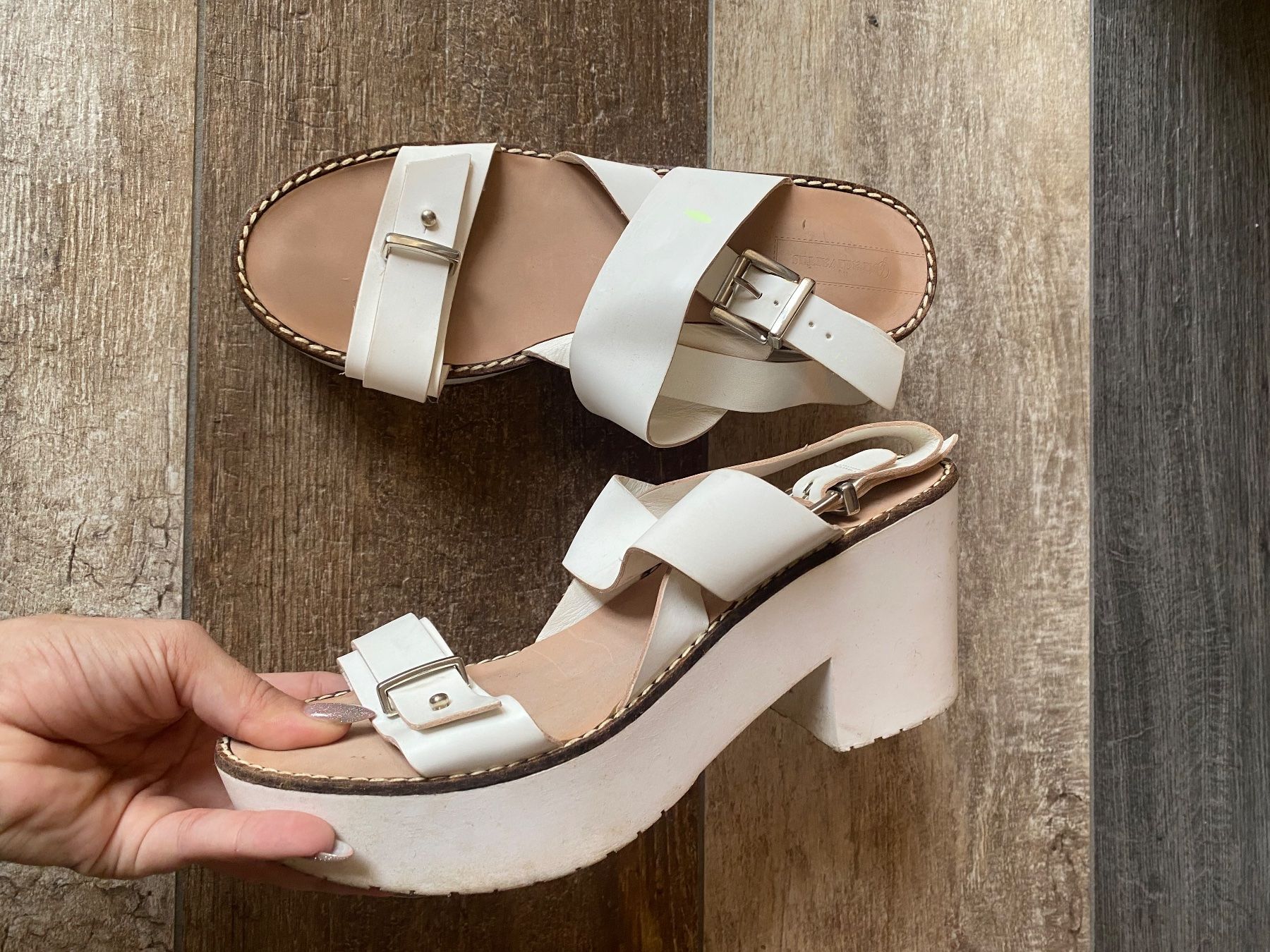 Stradivarius Scarpe da donna: STRADIVARIUS 🤍 sandales compensées 37 – Usato da Muraz (Collombey) venduto da iLoveNYC 1