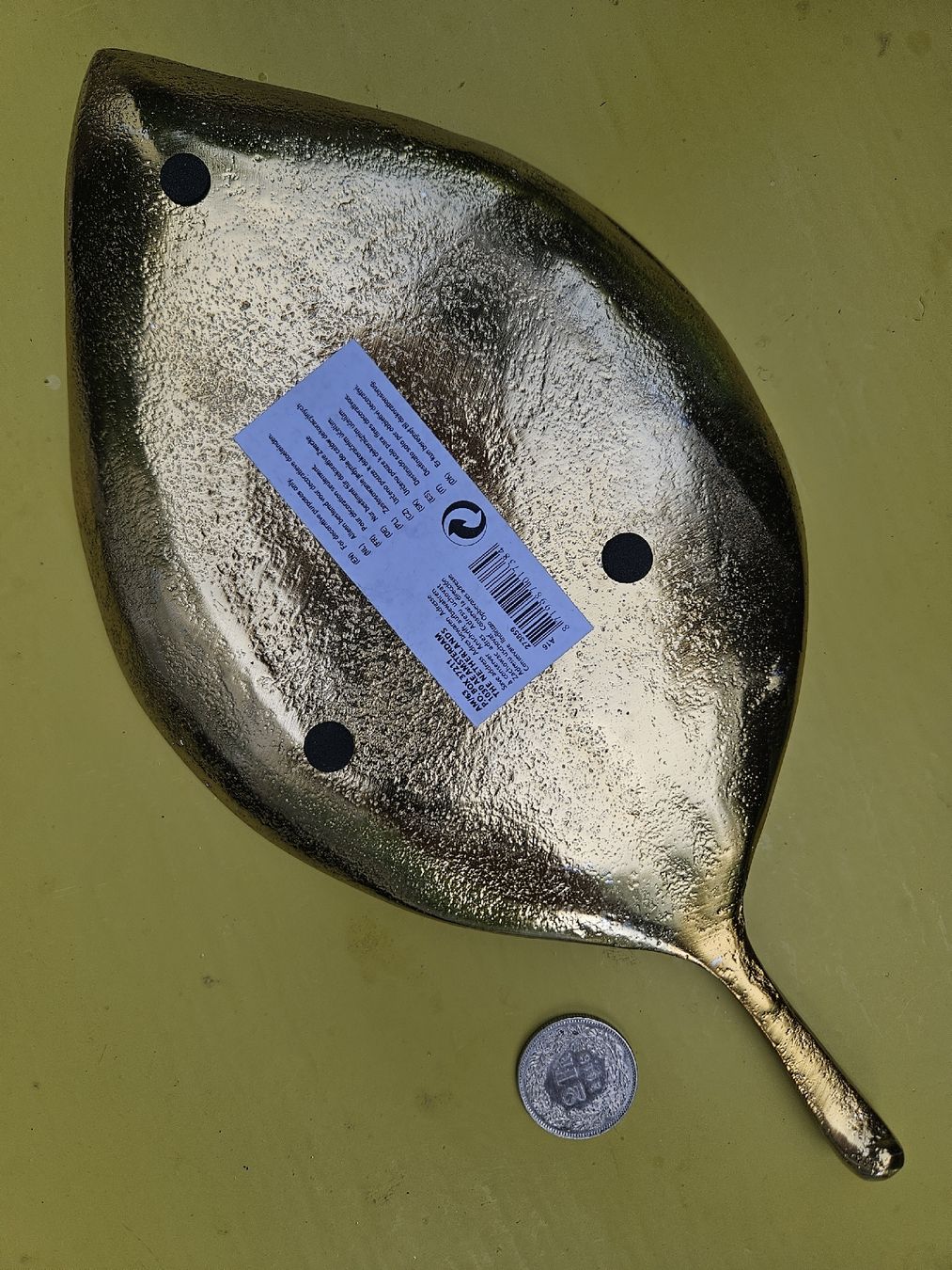Tutte le decorazioni: Vide-poche décoratif en forme de feuille dorée. – Nuovo (secondo la descrizione) da Biel/Bienne venduto da echinops 1