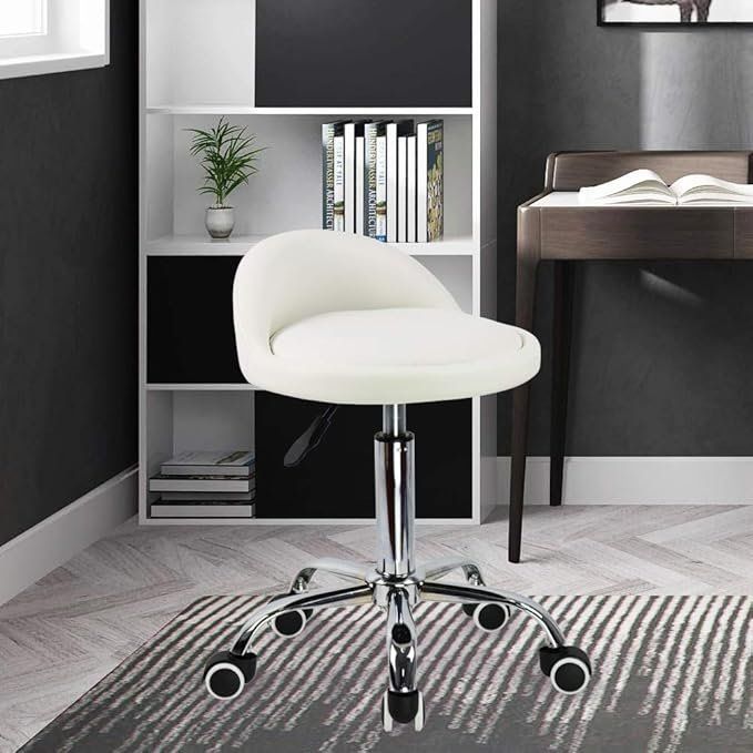 Hocker: Rollhocker Arbeitshocker Rollhocker Bürohocker Rückenlehne – Neu und originalverpackt aus Herisau von Serenco 1