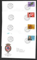 4 FDC 568-571 Serie Einzelmarken ET 11.9.1975