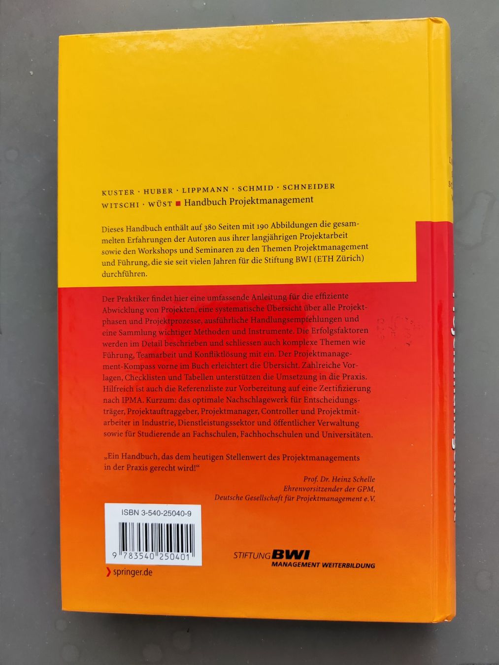 Libri: Buch: Handbuch Projektmanagement – Nuovo (secondo la descrizione) da Weiningen TG venduto da ste_6ffr 2