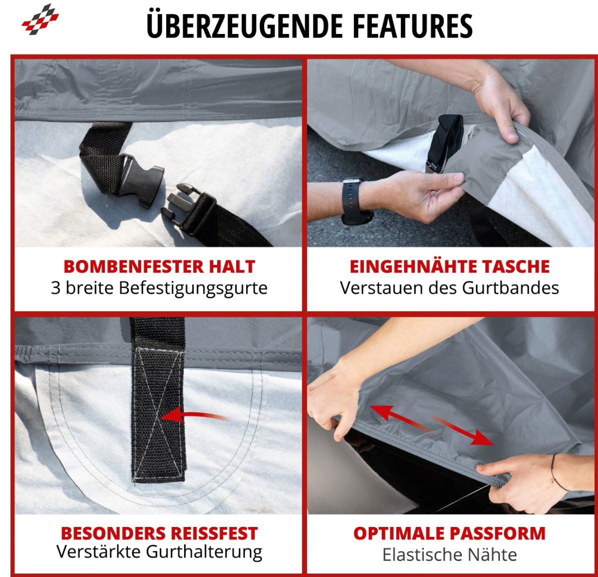 Abdeckhülle: Abdeckplane Auto All Weather, Premium Autoplane Vollgarage – Neu und originalverpackt aus Jegenstorf von Bracher_Mail-House 3