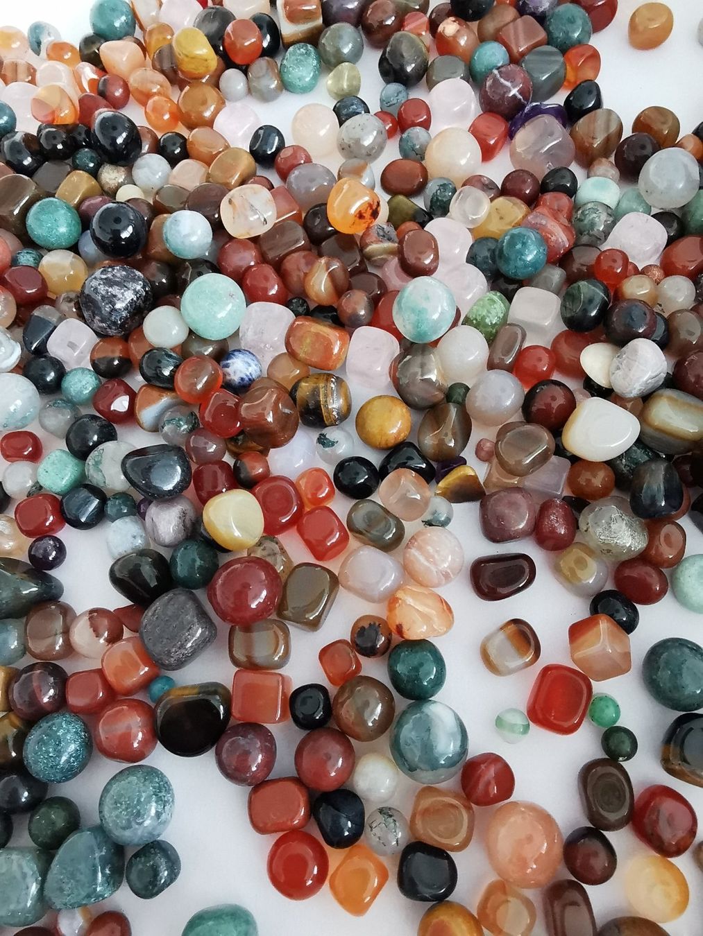 Pietre preziose: MIX - Edelstein/Schmuckstein, 4-7mm ca.200gr – Nuovo e nell'imballaggio originale da Dierikon venduto da Buntspecht-10 8