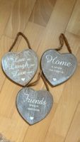 3 Holzherzen Shabby Chic Deko