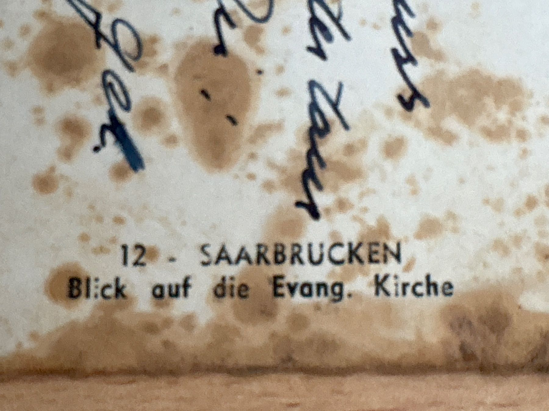 Ansichtskarten: Ansichtskarte Saarbrücken Blick auf die Evang. Kirche – Gebraucht aus Ibach von lisch3 2