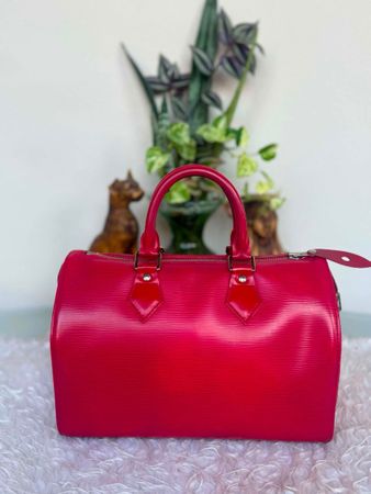 Ab 1 fr,Louis Vuitton Speedy aus Epi-Leder Red