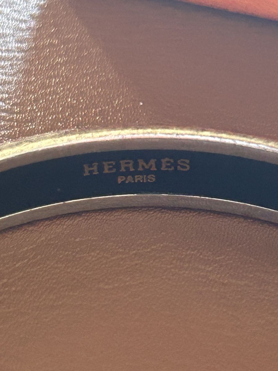 Hermès Armbänder & -reifen: Bracelet jonc Hermes en argent et email – Gebraucht aus St-Cergue von pinkgreen 2