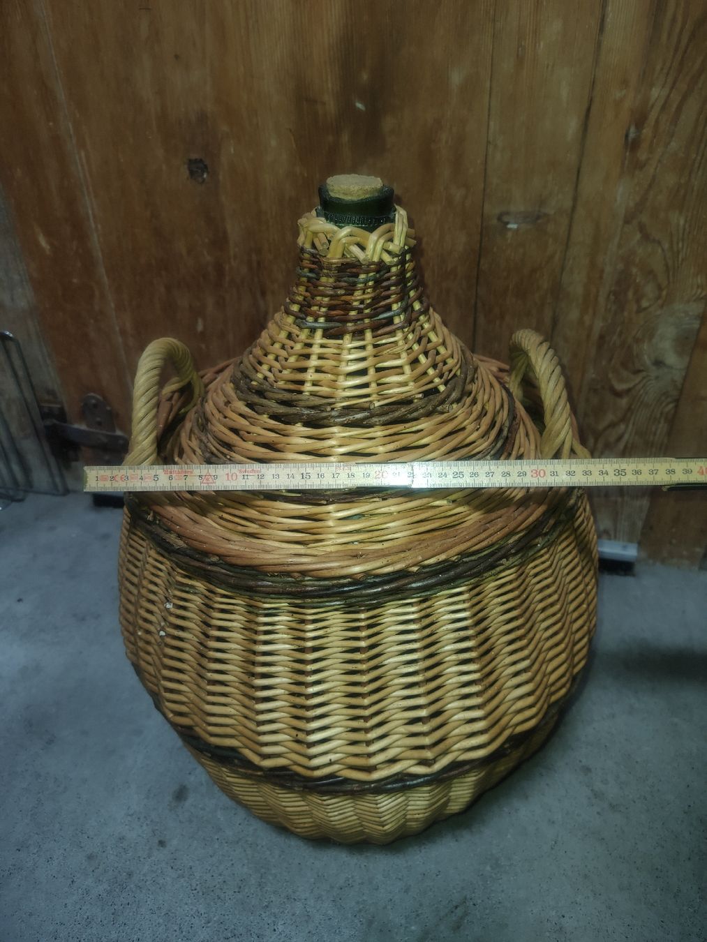 Bottiglie: Wunderschöne korbflasche Korb Weinflasche – Usato da Reichenbach i.k. venduto da Bcarlos 1