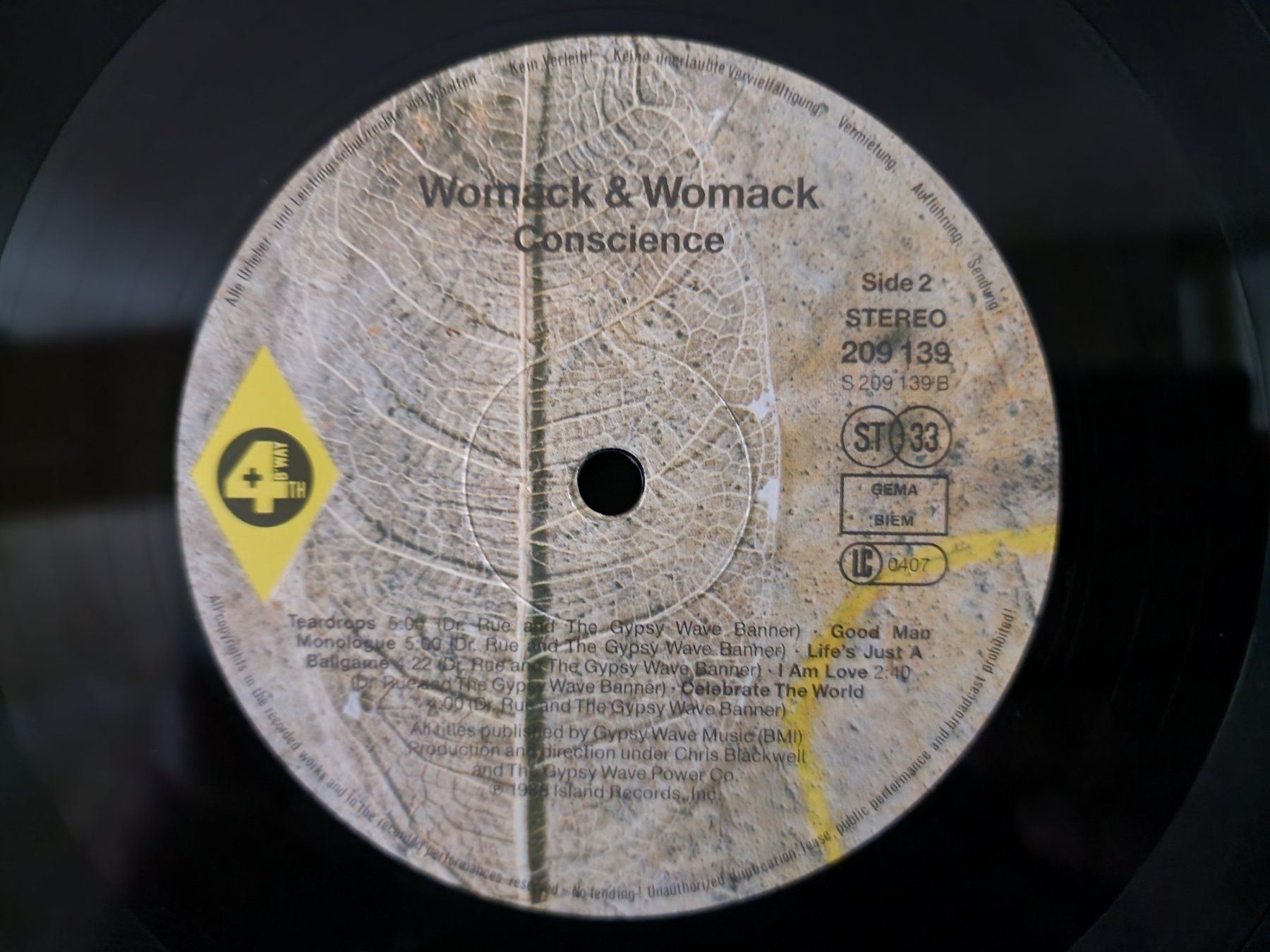 Dischi in vinile: Womack & Womack LP – Conscience – Usato da Root venduto da atelier22 3